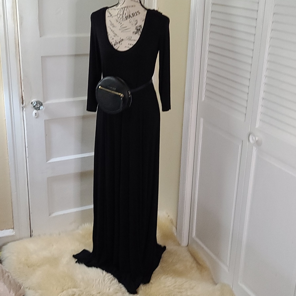 CALVIN KLEIN LONG BLACK DRESS